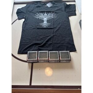 Diablo IV Tree of Whispers T-Shirt XL Black & 4 Diablo ImmortalCollectorPins NEW